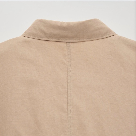 Uniqlo Beige Short Sleeve Jumpsuit - Picture 5 of 6